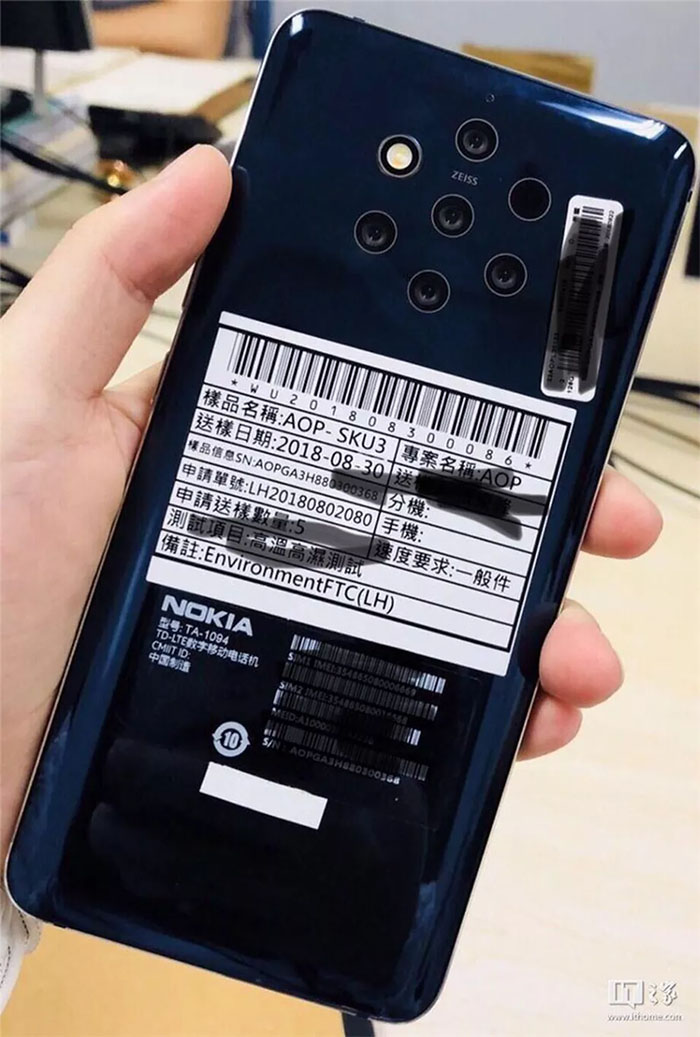 Novo smartphone da nokia terá um excelente sistema fotográfico com 5 câmeras