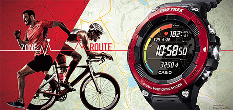 Casio lança smartwatch PRO TREK WSD-F21HR