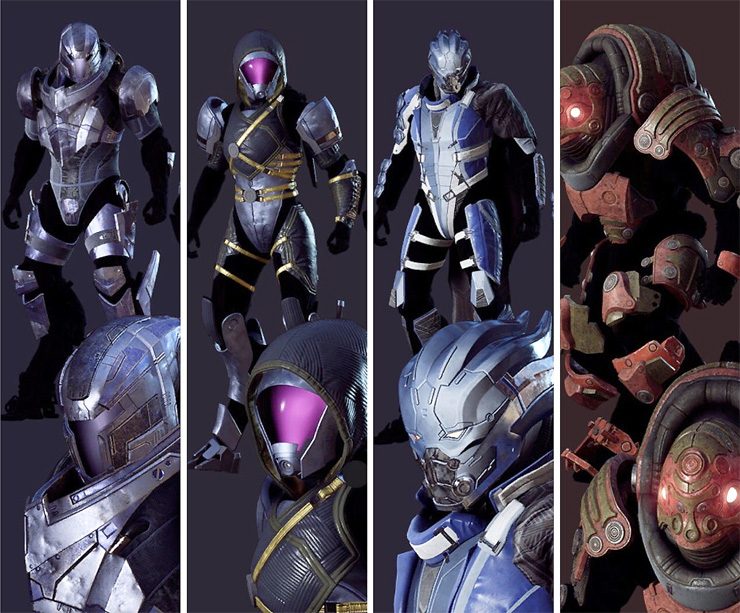 armaduras mass effect