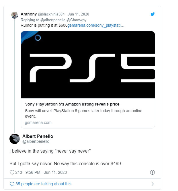 Ex-executivo do Xbox diz que PS5 não deve passar dos US$ 499 dólares