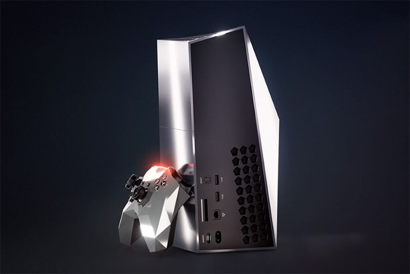 Imagens de Xbox inspirado no Tesla Cybertruck aparece na internet