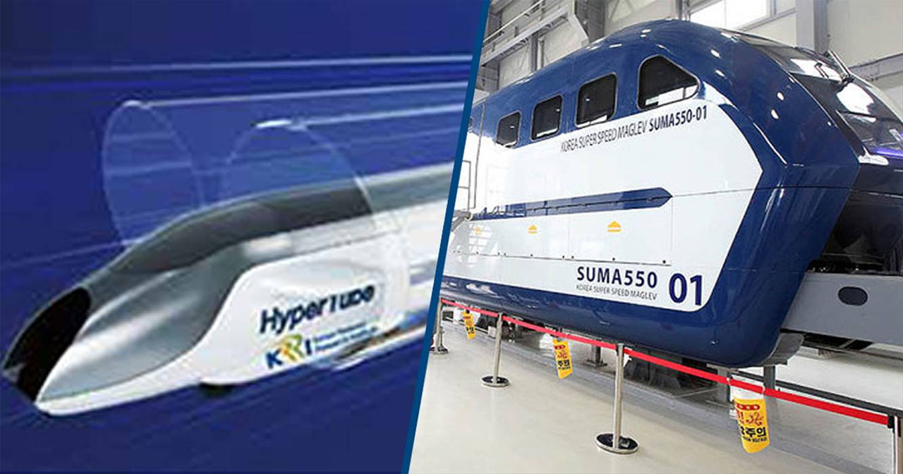 Novo trem hyperloop da Coréia do Sul atinge velocidade máxima de 1.000 Kmh