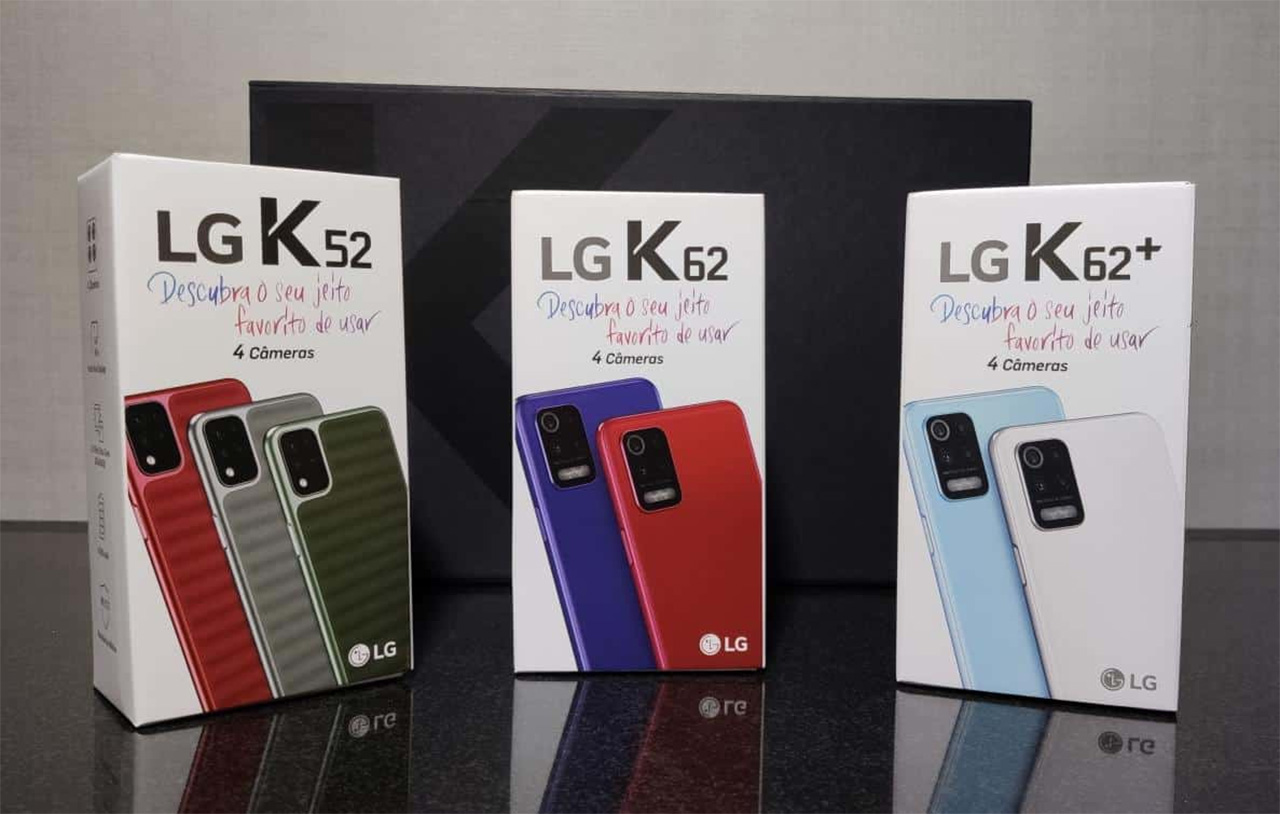 Conheça o novo trio da LG, o K52, K62 e K62+