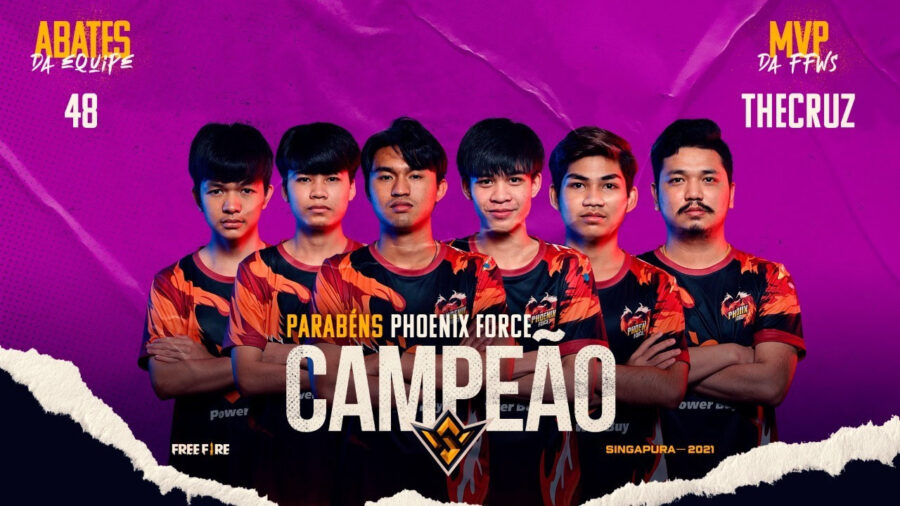 Free Fire World Series 2021 Singapura bate recorde de audiência com vitória de equipe tailandesa