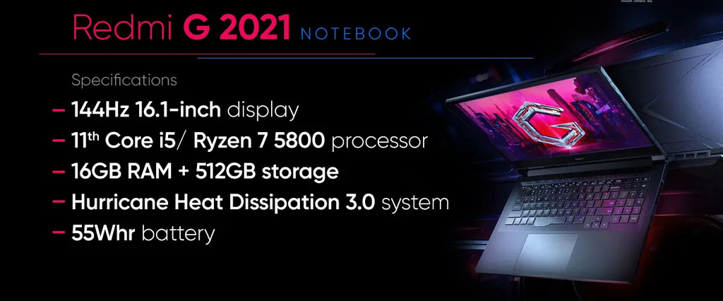 Xiaomi lança notebook gamer Redmi G com especificações de tirar o fôlego