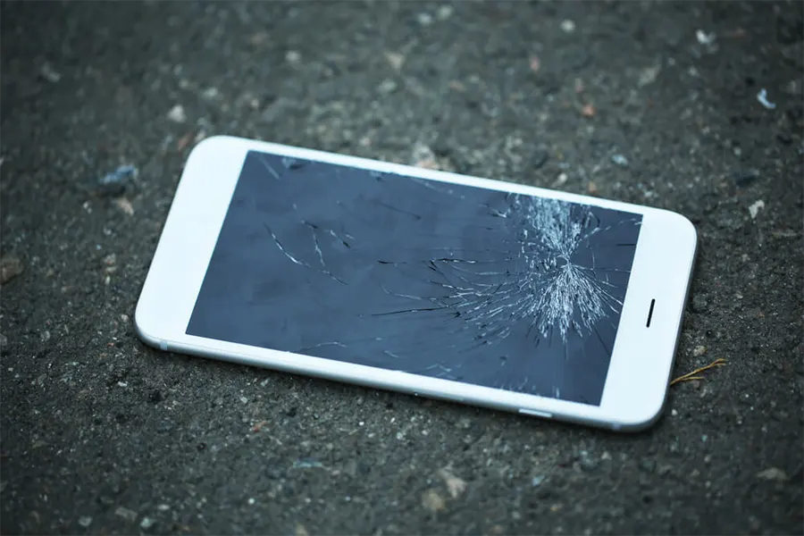 Smartphones trincado