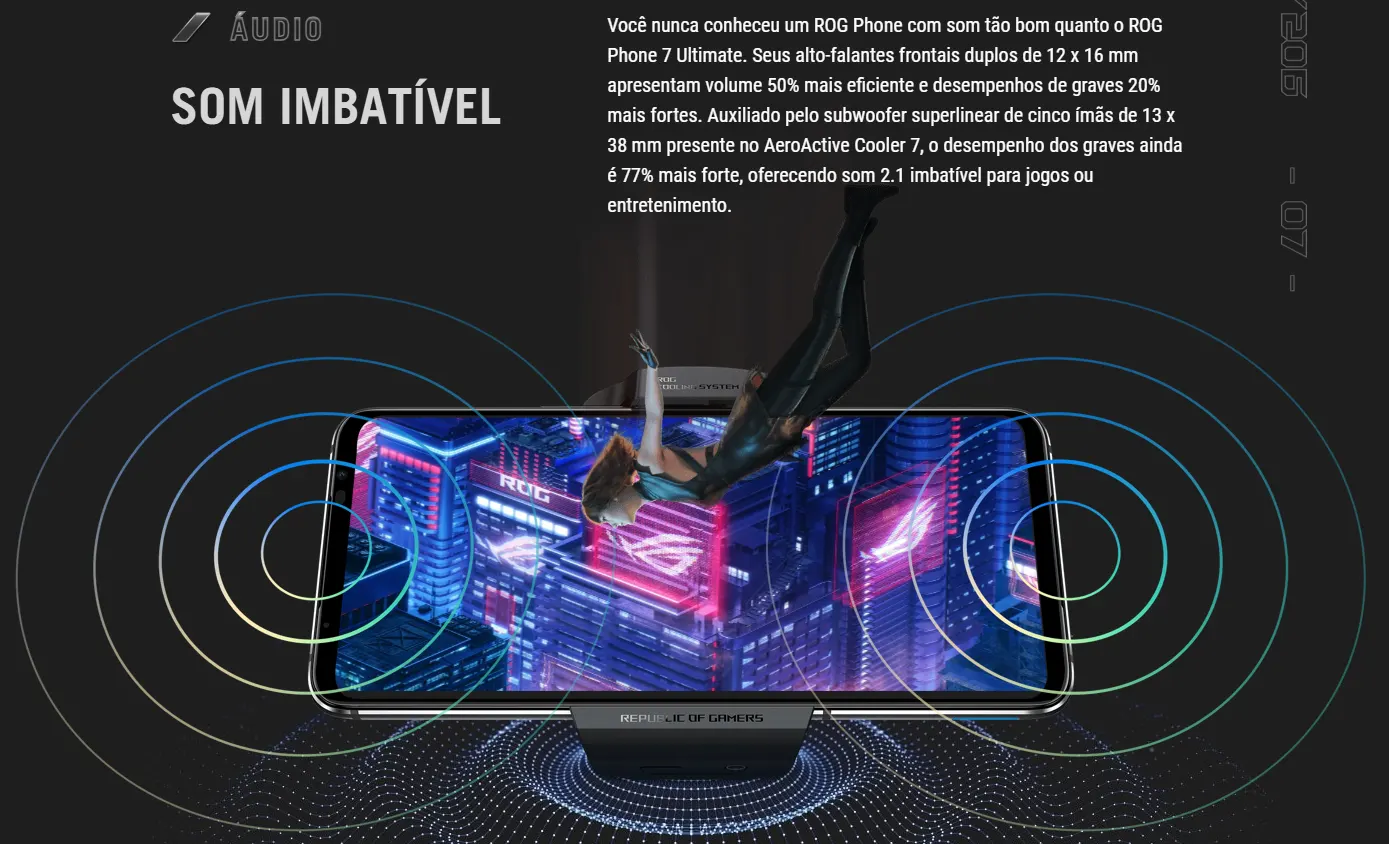 ROG Phone 7 Ultimate sistema de som