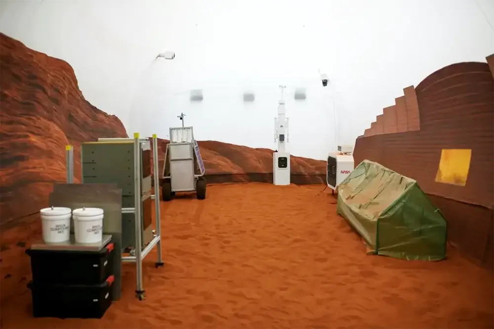 habitats simulados em Marte