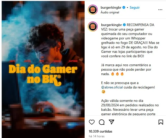 Dia do Gamer no BK
