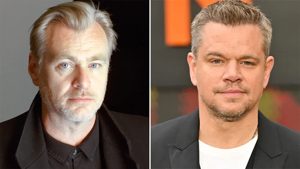 Christopher Nolan e Matt Damon