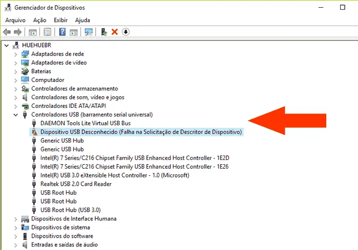 Gerenciador de dispositivo