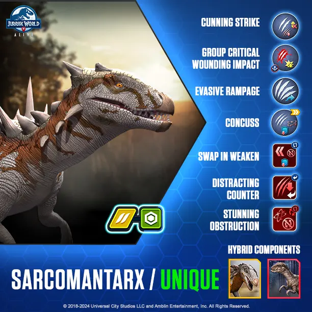 Sarcomantarx - Jurassic World Alive