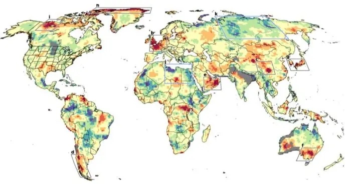 Bolsões de calor pelo mundo