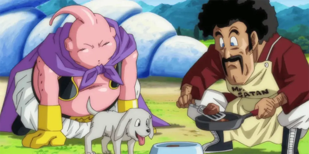 Majin Boo e MR Satan