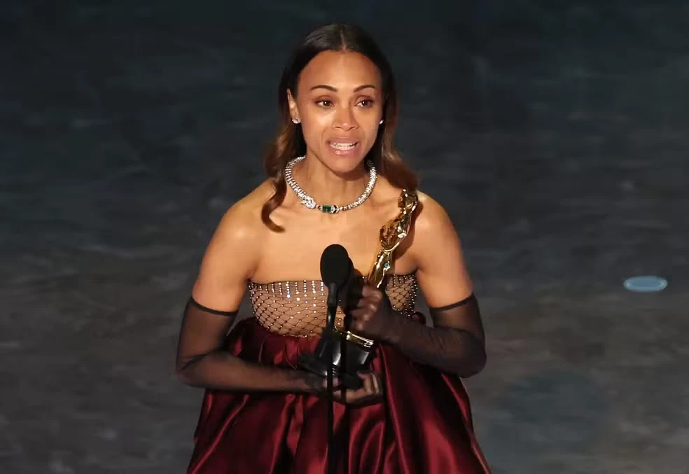 Zoe Saldaña no oscar 2025