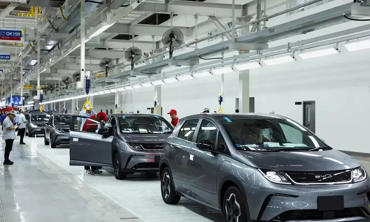 Fábrica da BYD em Zhengzhou