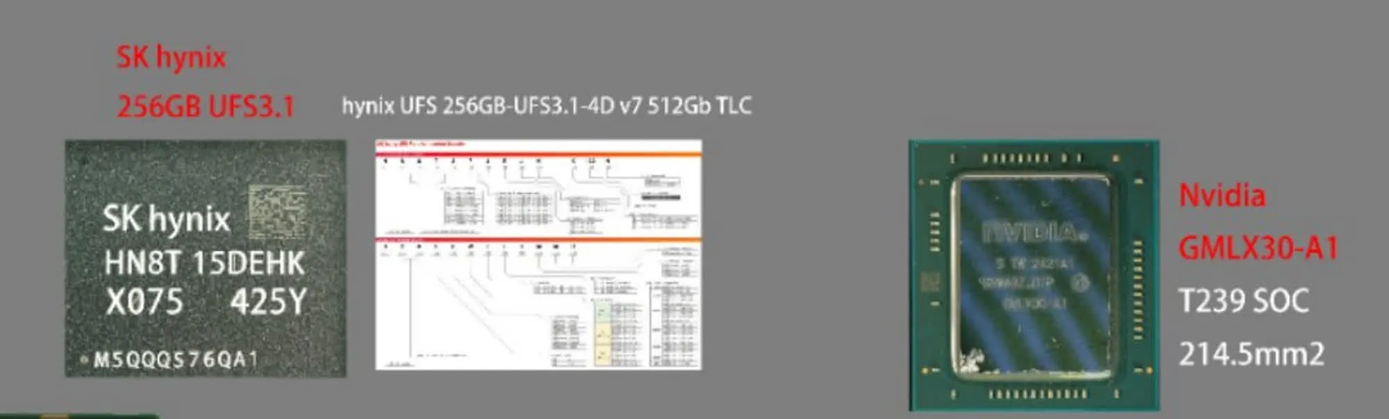 módulos de memória da SK Hynix do Nintendo Switch 2