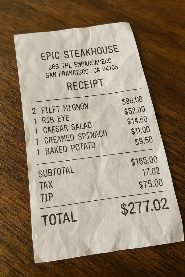 recibos criados pelo chatgpt