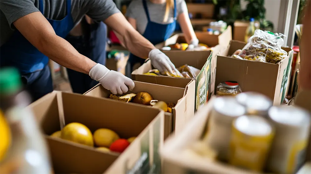 estoque de água e comida para guerra