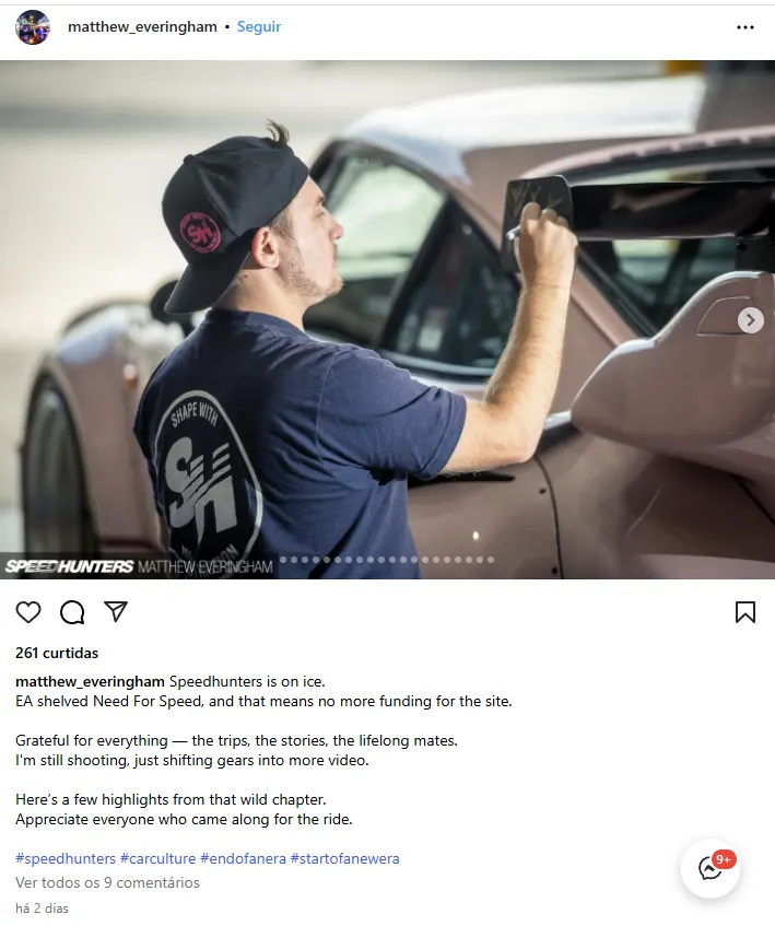 post instagram Matthew Everingham