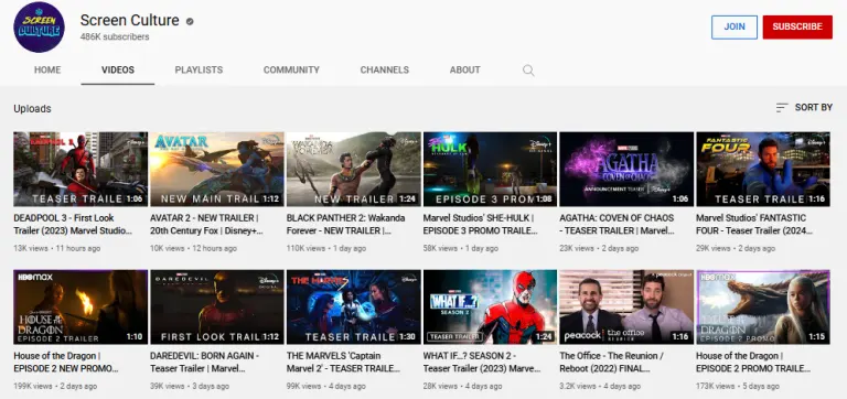 Screen Culture channel