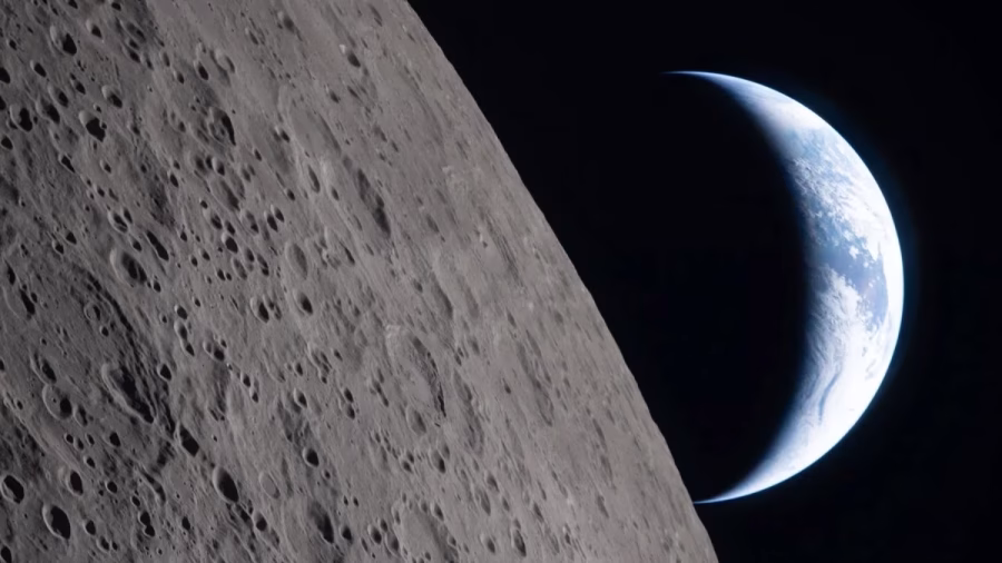 Missão Artemis II capta imagem rara do “pôr da Terra” atrás da Lua