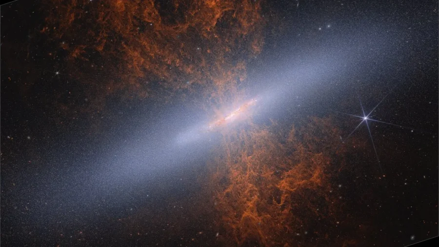 Telescópio James Webb revela milhões de estrelas ocultas na Galáxia do Charuto